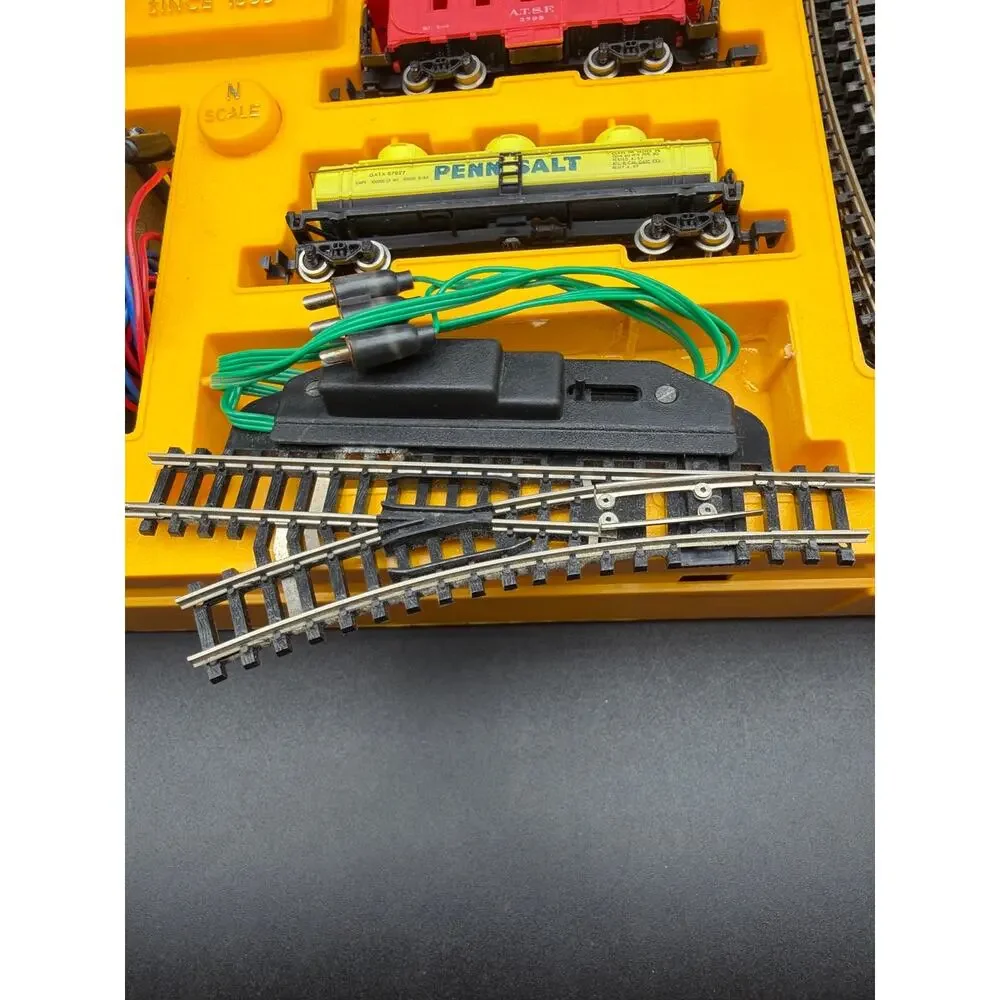 Vintage Bachmann N Scale PCC Trolley PTC #62995 Not Tested Orig Box Papers